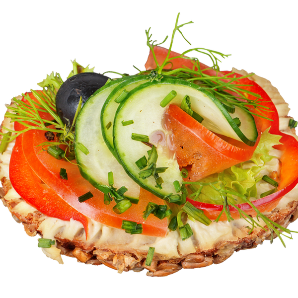 Belegtes Brötchen vegan