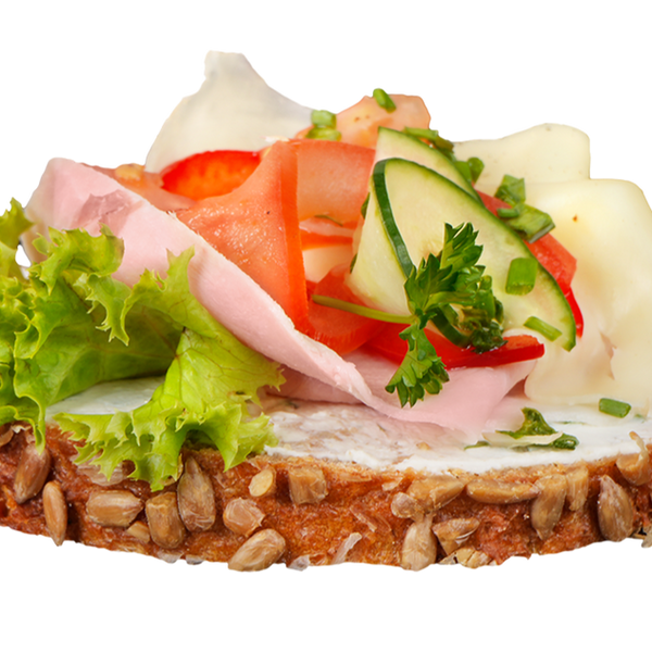 Belegtes Schinken Käse Brötchen